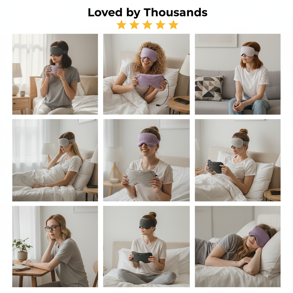 Deluxe Sleep Headphones (Grey)- Bluetooth Sleep Mask
