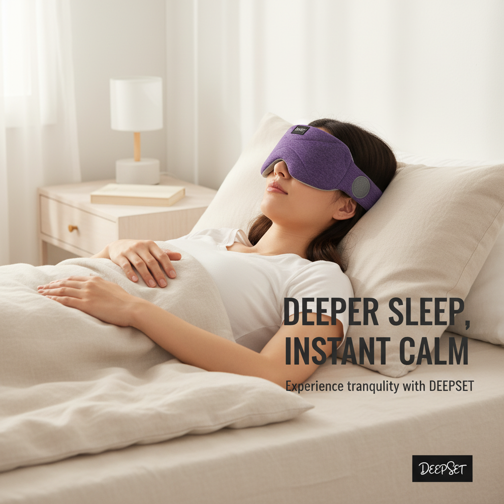 Deluxe Sleep Headphones (Purple)- Bluetooth Sleep Mask