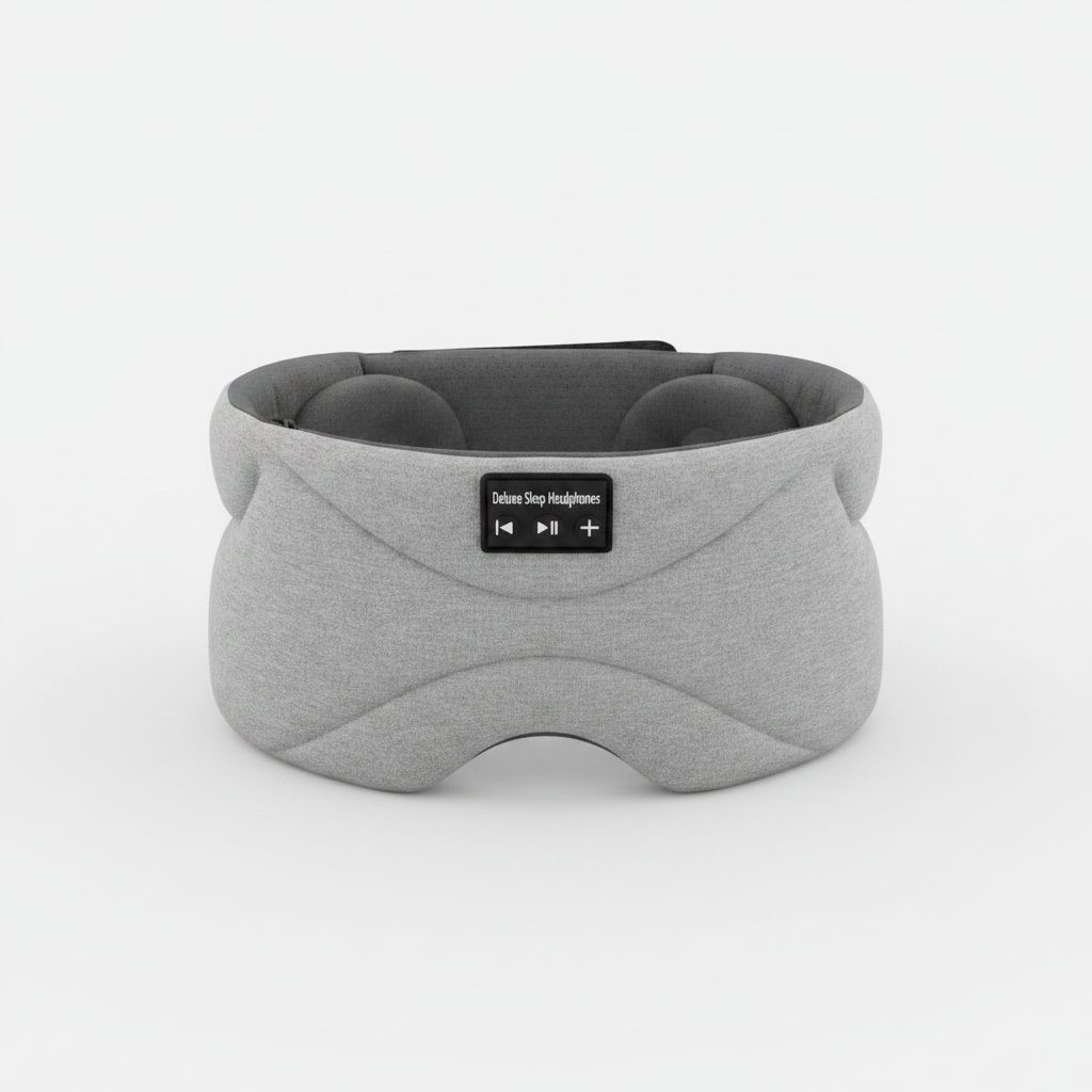 Deluxe Sleep Headphones (Grey)- Bluetooth Sleep Mask