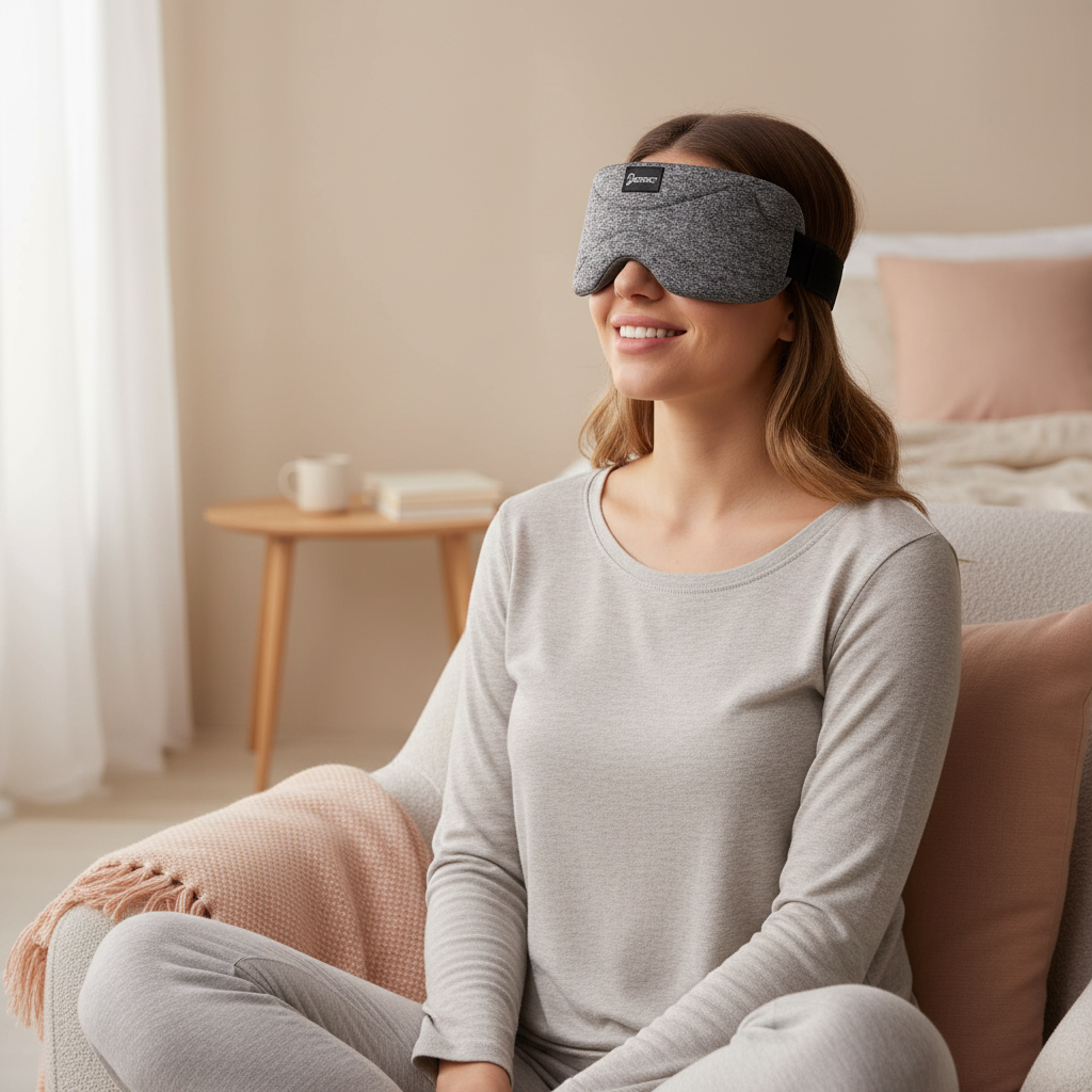 Deluxe Sleep Headphones (Black)- Bluetooth Sleep Mask