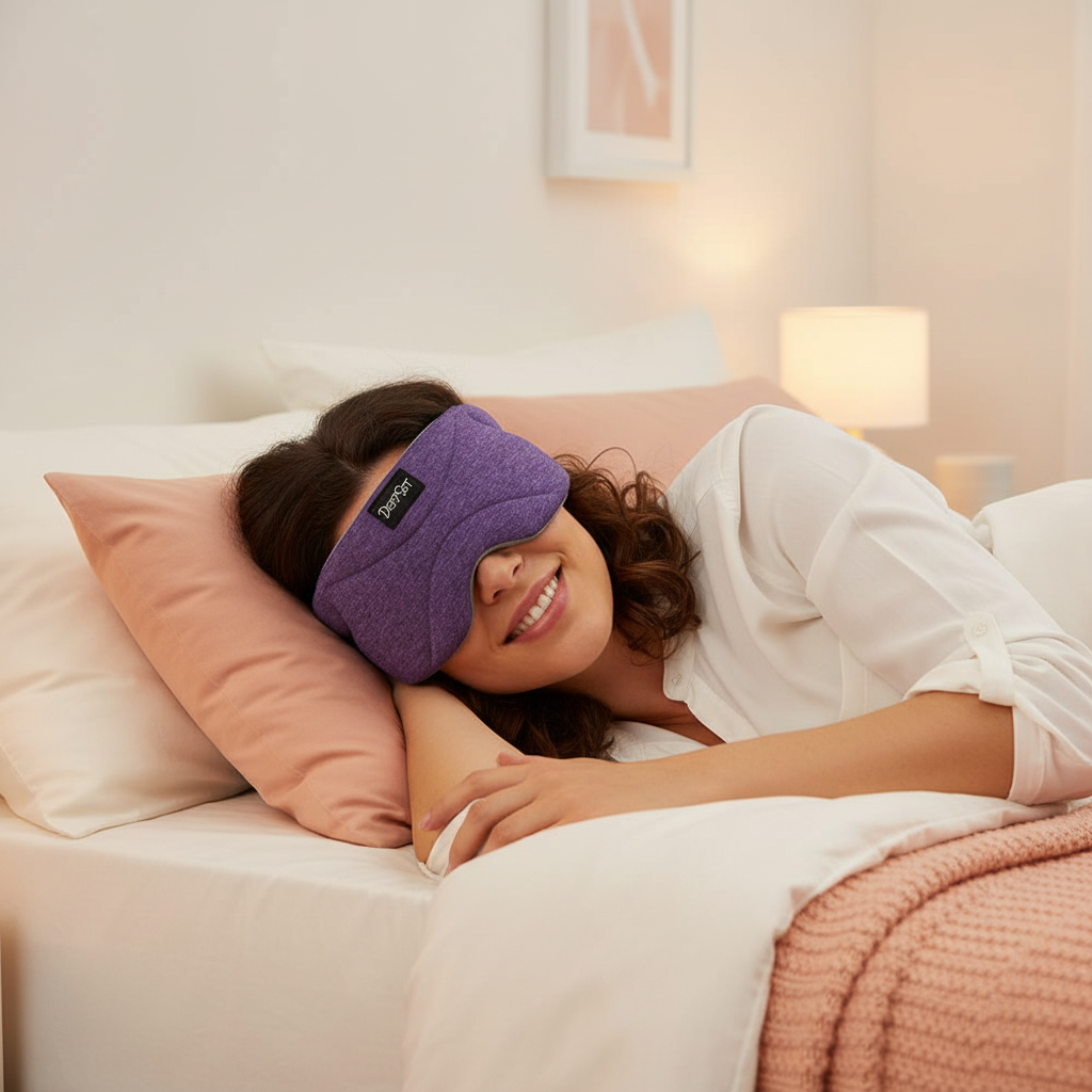 Deluxe Sleep Headphones (Purple)- Bluetooth Sleep Mask